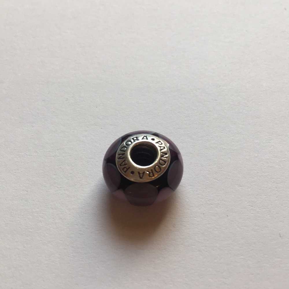 Retired Pandora Captivating Purple Murano Glass - Picture 3 of 3